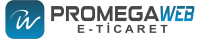 promegaweb e-ticaret logo siyah ikonlu